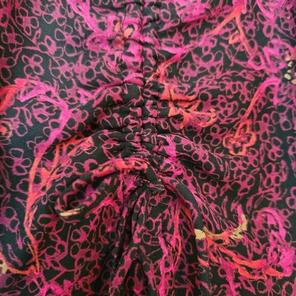 Emma & James Women Purple Polyester V-Neck Short Sleeve Long Maxi Dress Size 8 - Picture 3 of 8